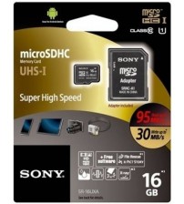 Sony MicroSDHC 16 GB Class 10 Memory Card